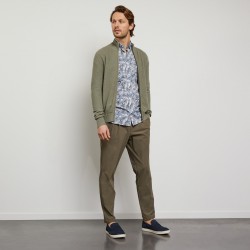 Cardigan zippé en point de riz EDEN PARK