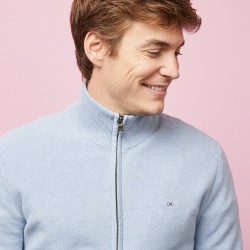 Cardigan zippé en point de riz EDEN PARK