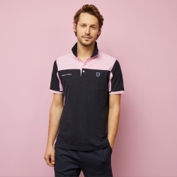 Polo color-block en coton...