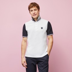 Polo color-block à logo...