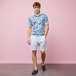 Polo en coton piqué imprimé fleurs EDEN PARK