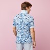 Polo en coton piqué imprimé fleurs EDEN PARK
