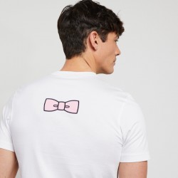 T-shirt à broderie noeud...