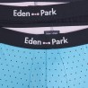 Pack de boxers uni et pois EDEN PARK