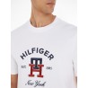 T-SHIRT À MONOGRAMME TH ET LOGO BRODÉ TOMMY HILFIGER