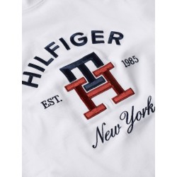 T-SHIRT À MONOGRAMME TH ET LOGO BRODÉ TOMMY HILFIGER