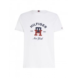T-SHIRT À MONOGRAMME TH ET LOGO BRODÉ TOMMY HILFIGER