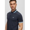POLO EN COTON BIOLOGIQUE AVEC LOGO BOSS