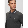 Polo en piqué de coton avec détails sur le col HUGO BOSS