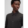 Chemise Slim Fit en jersey de coton mélangé imprimé BOSS