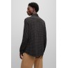 Chemise Slim Fit en jersey de coton mélangé imprimé BOSS