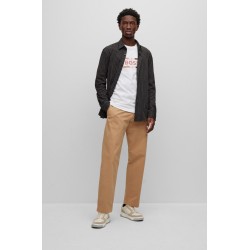 Chemise Slim Fit en jersey de coton mélangé imprimé BOSS