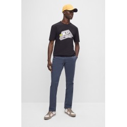Pantalon slim en coton BOSS
