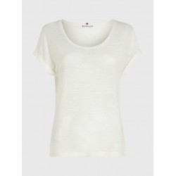 T-shirt à col rond et manches retroussées TOMMY HILFIGER