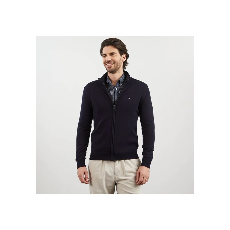 Cardigan zippé à col montant eden park