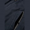 Veste chaude en daim microvelours bleu marine avec col en fourrure amovible bugatti