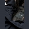 Veste chaude en daim microvelours bleu marine avec col en fourrure amovible bugatti