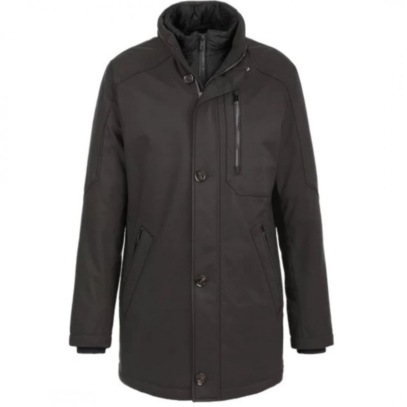 Veste chaude avec col en fourrure amovible Bugatti