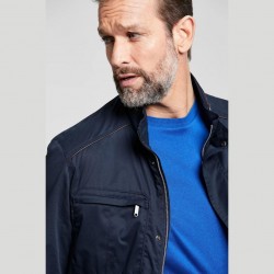 Veste déperlante à col officier bugatti
