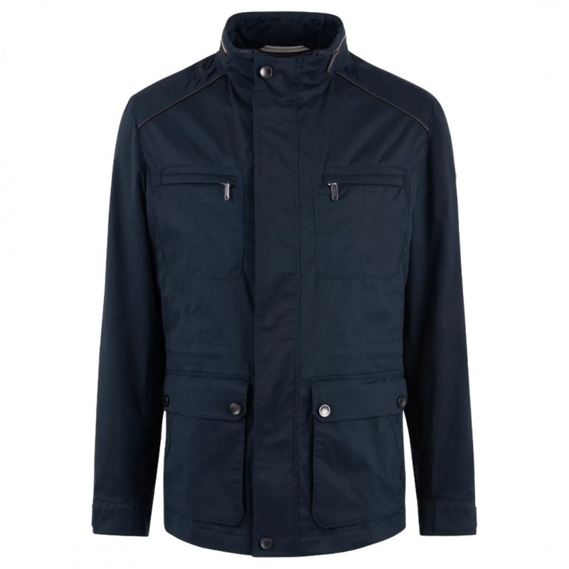Veste déperlante à col officier bugatti