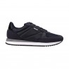 Baskets de running en mesh et aspect cuir boss