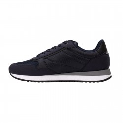 Baskets de running en mesh et aspect cuir boss