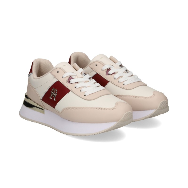 BASKETS DE RUNNING ELEVATED EN CUIR tommy hilfiger