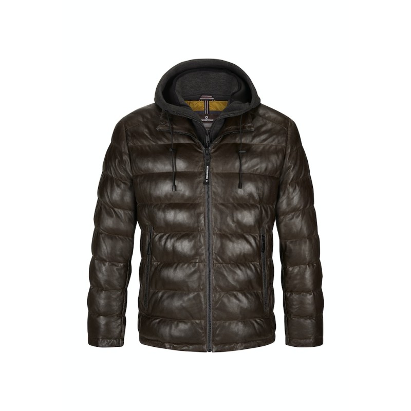 Doudoune matelassée en cuir MILESTONE