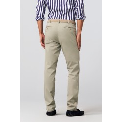 Pantalon chino micro print en coton bio MEYER