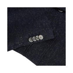 Veste Slim Fit en laine mélangée à micro motif BOSS