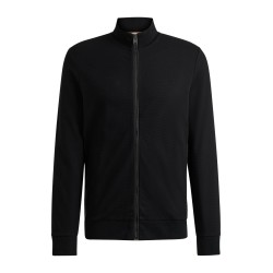 Sweat-shirt zippé à structure avec empiècements BOSS