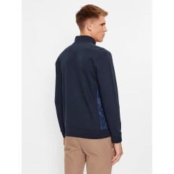Sweat-shirt zippé à structure avec empiècements BOSS