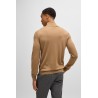 Pull Slim à col roulé en laine mérinos BOSS