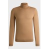 Pull Slim à col roulé en laine mérinos BOSS