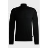Pull Slim à col roulé en laine mérinos BOSS