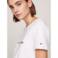 T-shirt en pur coton à logo TOMMY HILFIGER