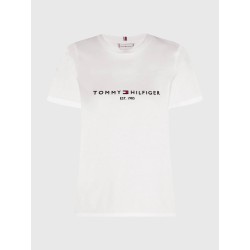 T-shirt en pur coton à logo TOMMY HILFIGER