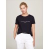 T-shirt en pur coton à logo TOMMY HILFIGER