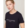 T-shirt en pur coton à logo TOMMY HILFIGER