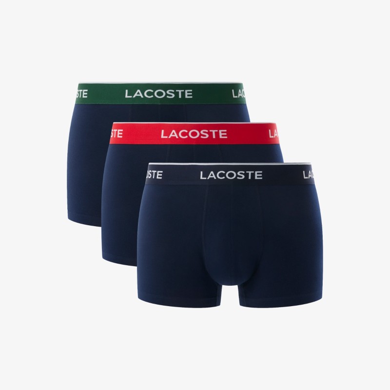 Lot de 3 boxers courts ceinture siglée LACOSTE