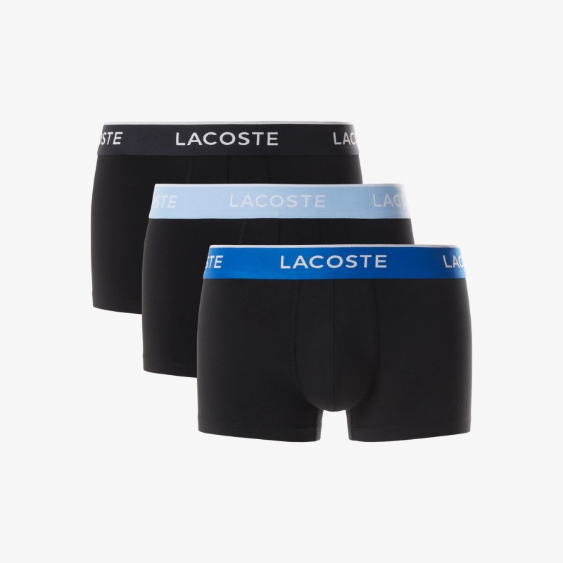 Lot de 3 boxers courts ceinture siglée LACOSTE