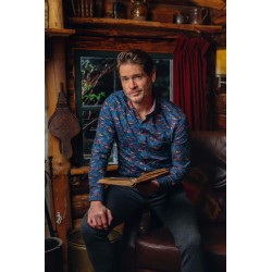 Chemise fantaisie poisson corail A FISH NAMED FRED