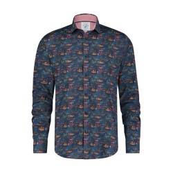 Chemise fantaisie poisson corail A FISH NAMED FRED