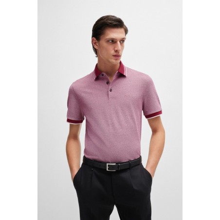 Polo en piqué de coton Oxford avec logo BOSS