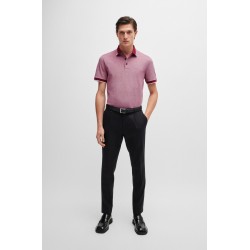 Polo en piqué de coton Oxford avec logo BOSS