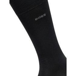 Lot de deux paires de chaussettes mi-mollet en coton mélangé BOSS