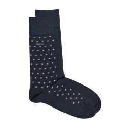 Lot de deux paires de chaussettes mi-mollet en coton mélangé BOSS