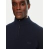 Pull demi zippé Regular en laine vierge BOSS