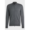 Cardigan Regular en laine vierge avec logo brodé BOSS
