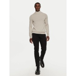 Pull col cheminé en laine mélangée BOSS